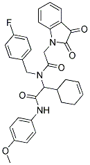 2-(CYCLOHEX-3-ENYL)-2-(2-(2,3-DIOXOINDOLIN-1-YL)-N-(4-FLUOROBENZYL)ACETAMIDO)-N-(4-METHOXYPHENYL)ACETAMIDE Struktur