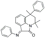 (E)-4,4,6-TRIMETHYL-6-PHENYL-1-(PHENYLIMINO)-5,6-DIHYDRO-1H-PYRROLO[3,2,1-IJ]QUINOLIN-2(4H)-ONE Struktur