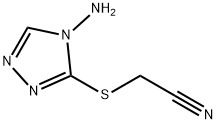 [(4-AMINO-4H-1,2,4-TRIAZOL-3-YL)SULFANYL]ACETONITRILE Struktur