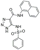 N-1-NAPHTHYL-5-[(PHENYLSULFONYL)AMINO]-1H-1,2,3-TRIAZOLE-4-CARBOXAMIDE Struktur