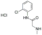 N-(2-CHLOROPHENYL)-2-(METHYLAMINO)ACETAMIDE HYDROCHLORIDE Struktur