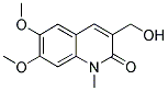 3-HYDROXYMETHYL-6,7-DIMETHOXY-1-METHYL-1H-QUINOLIN-2-ONE Struktur