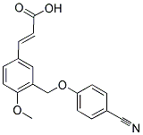 (2E)-3-(3-[(4-CYANOPHENOXY)METHYL]-4-METHOXYPHENYL)-2-PROPENOIC ACID Struktur