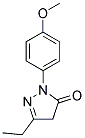 5-ETHYL-2-(4-METHOXY-PHENYL)-2,4-DIHYDRO-PYRAZOL-3-ONE Struktur