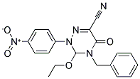 4-BENZYL-3-ETHOXY-2-(4-NITROPHENYL)-5-OXO-2,3,4,5-TETRAHYDRO-1,2,4-TRIAZINE-6-CARBONITRILE Struktur