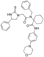 1-(N-BENZYL-2-(4-PHENYL-2-THIOXOIMIDAZOLIDIN-1-YL)ACETAMIDO)-N-(4-MORPHOLINOPHENYL)CYCLOHEXANECARBOXAMIDE Struktur