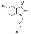 5-BROMO-1-(3-BROMOPROPYL)-7-METHYL-1H-INDOLE-2,3-DIONE Struktur