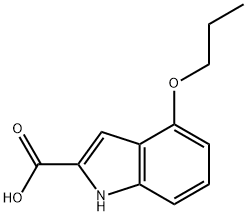 4-PROPOXY-1H-INDOLE-2-CARBOXYLIC ACID Struktur