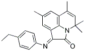 (1E)-1-[(4-ETHYLPHENYL)IMINO]-4,4,6,8-TETRAMETHYL-4H-PYRROLO[3,2,1-IJ]QUINOLIN-2(1H)-ONE Struktur