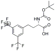 (S)-4-(3,5-BIS-TRIFLUOROMETHYL-PHENYL)-2-TERT-BUTOXYCARBONYLAMINO-BUTYRIC ACID Struktur