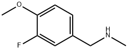 N-(3-FLUORO-4-METHOXYBENZYL)-N-METHYLAMINE Struktur