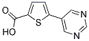 5-(5-PYRIMIDINYL)-2-THIOPHENECARBOXYLIC ACID Struktur