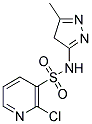 2-CHLORO-PYRIDINE-3-SULFONIC ACID (5-METHYL-4H-PYRAZOL-3-YL)-AMIDE Struktur