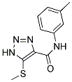 N-(3-METHYLPHENYL)-5-(METHYLTHIO)-1H-1,2,3-TRIAZOLE-4-CARBOXAMIDE Struktur