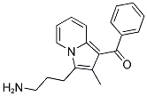 [3-(3-AMINOPROPYL)-2-METHYLINDOLIZIN-1-YL](PHENYL)METHANONE Struktur