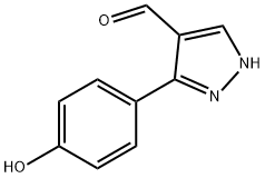 3-(4-HYDROXY-PHENYL)-1H-PYRAZOLE-4-CARBALDEHYDE Struktur