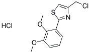 4-(CHLOROMETHYL)-2-(2,3-DIMETHOXYPHENYL)-1,3-THIAZOLE HYDROCHLORIDE Struktur