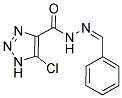 5-CHLORO-N'-[(1Z)-PHENYLMETHYLENE]-1H-1,2,3-TRIAZOLE-4-CARBOHYDRAZIDE Struktur