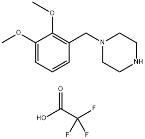 1-(2,3-DIMETHOXY-BENZYL)-PIPERAZINETRIFLUOROACETATE Struktur