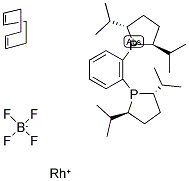 (-)-1,2-BIS((2S,5S)-2,5-DI-I-PROPYLPHOSPHOLANO)BENZENE(1,5-CYCLOOCTADIENE)RHODIUM (I) TETRAFLUOROBORATE price.