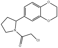 1-(CHLOROACETYL)-2-(2,3-DIHYDRO-1,4-BENZODIOXIN-6-YL)PYRROLIDINE Struktur