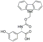 (S)-[(9H-FLUOREN-9-YLMETHOXYCARBONYLAMINO)]-(3-HYDROXY-PHENYL)-ACETIC ACID Struktur