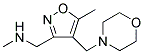 N-METHYL-1-[5-METHYL-4-(MORPHOLIN-4-YLMETHYL)ISOXAZOL-3-YL]METHANAMINE Struktur