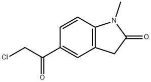 5-(CHLOROACETYL)-1-METHYL-1,3-DIHYDRO-2H-INDOL-2-ONE Structure