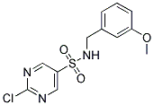 2-CHLORO-PYRIMIDINE-5-SULFONIC ACID 3-METHOXY-BENZYLAMIDE Struktur