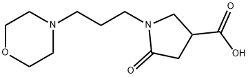 1-(3-MORPHOLIN-4-YL-PROPYL)-5-OXO-PYRROLIDINE-3-CARBOXYLIC ACID Struktur