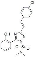 3-[(E)-2-(4-CHLOROPHENYL)VINYL]-5-(2-HYDROXYPHENYL)-N,N-DIMETHYL-1H-1,2,4-TRIAZOLE-1-SULFONAMIDE Struktur