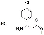 3-AMINO-3-(4-CHLORO-PHENYL)-PROPIONIC ACID METHYL ESTER HYDROCHLORIDE Struktur