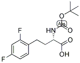 (S)-2-TERT-BUTOXYCARBONYLAMINO-4-(2,4-DIFLUORO-PHENYL)-BUTYRIC ACID Struktur