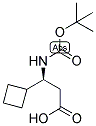 (S)-3-TERT-BUTOXYCARBONYLAMINO-3-CYCLOBUTYL-PROPIONIC ACID Struktur