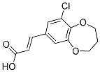 (2E)-3-(9-CHLORO-3,4-DIHYDRO-2H-1,5-BENZODIOXEPIN-7-YL)ACRYLIC ACID Struktur