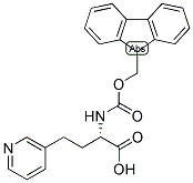 (S)-2-(9H-FLUOREN-9-YLMETHOXYCARBONYLAMINO)-4-PYRIDIN-3-YL-BUTYRIC ACID Struktur