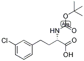 (S)-2-TERT-BUTOXYCARBONYLAMINO-4-(3-CHLORO-PHENYL)-BUTYRIC ACID Struktur