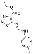 ETHYL 5-({(1E)-[(4-METHYLPHENYL)AMINO]METHYLENE}AMINO)-1,2,3-THIADIAZOLE-4-CARBOXYLATE Struktur