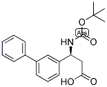 (S)-3-BIPHENYL-3-YL-3-TERT-BUTOXYCARBONYLAMINO-PROPIONIC ACID Struktur