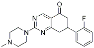 7-(2-FLUOROPHENYL)-2-(4-METHYLPIPERAZIN-1-YL)-7,8-DIHYDROQUINAZOLIN-5(6H)-ONE Struktur