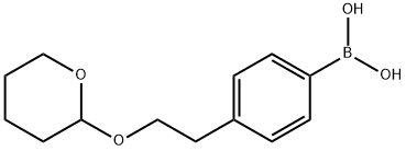 4-(2-O-THP-HYDROXY-ETHYL)-PHENYL-BORONIC ACID Struktur