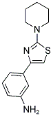 3-(2-PIPERIDIN-1-YL-1,3-THIAZOL-4-YL)ANILINE Struktur