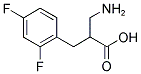 2-AMINOMETHYL-3-(2,4-DIFLUORO-PHENYL)-PROPIONIC ACID Struktur