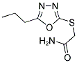 2-[(5-PROPYL-1,3,4-OXADIAZOL-2-YL)SULFANYL]ACETAMIDE Struktur