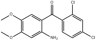 (2-AMINO-4,5-DIMETHOXY-PHENYL)-(2,4-DICHLORO-PHENYL)-METHANONE Structure