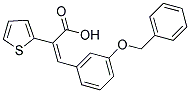 (2E)-3-[3-(BENZYLOXY)PHENYL]-2-THIEN-2-YLACRYLIC ACID Struktur