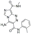 4-AMINO-N~8~-METHYL-N~3~-(2-METHYLPHENYL)IMIDAZO[5,1-C][1,2,4]TRIAZINE-3,8-DICARBOXAMIDE Struktur