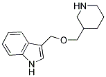 3-[(3-PIPERIDINYLMETHOXY)METHYL]-1H-INDOLE Struktur