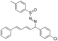 [(2E,4E)-1(4-CHLOROPHENYL)-5-PHENYLPENTA-2,4-DIENYL[(4-METHYLPHENYL)SULFINYL]]DIAZENE Struktur