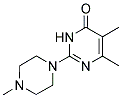 5,6-DIMETHYL-2-(4-METHYLPIPERAZIN-1-YL)PYRIMIDIN-4(3H)-ONE Struktur